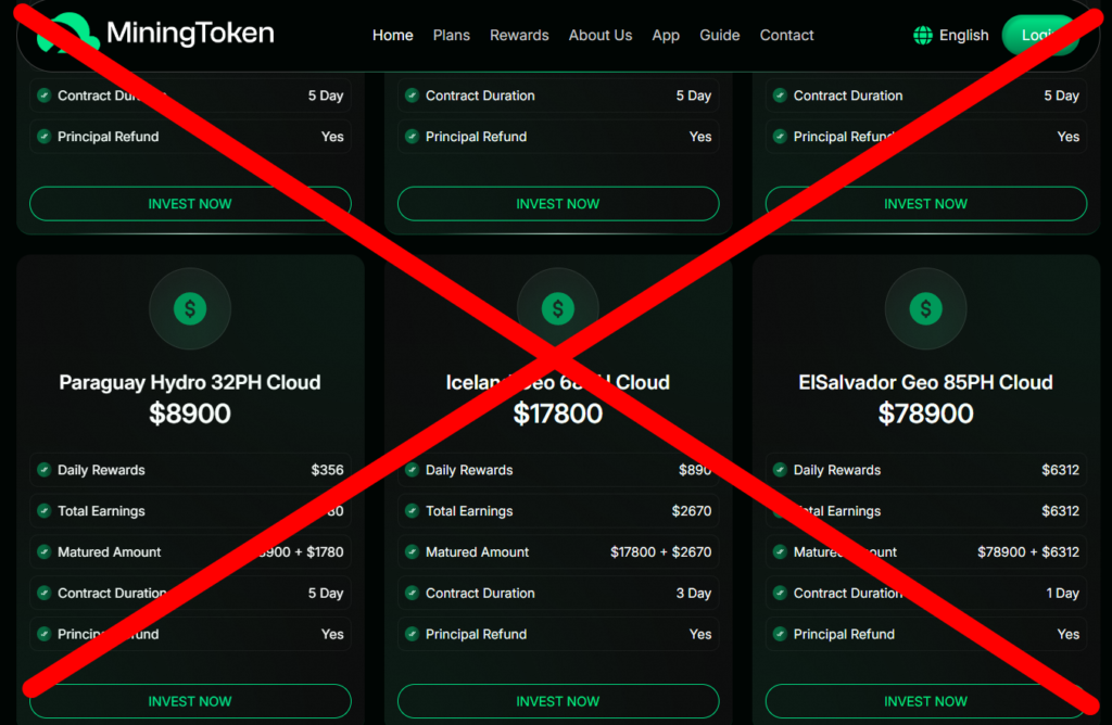 MiningToken Bulut Madenciliği Sitesi: Yüksek Kazanç Vadedip Mağdur Ediyor